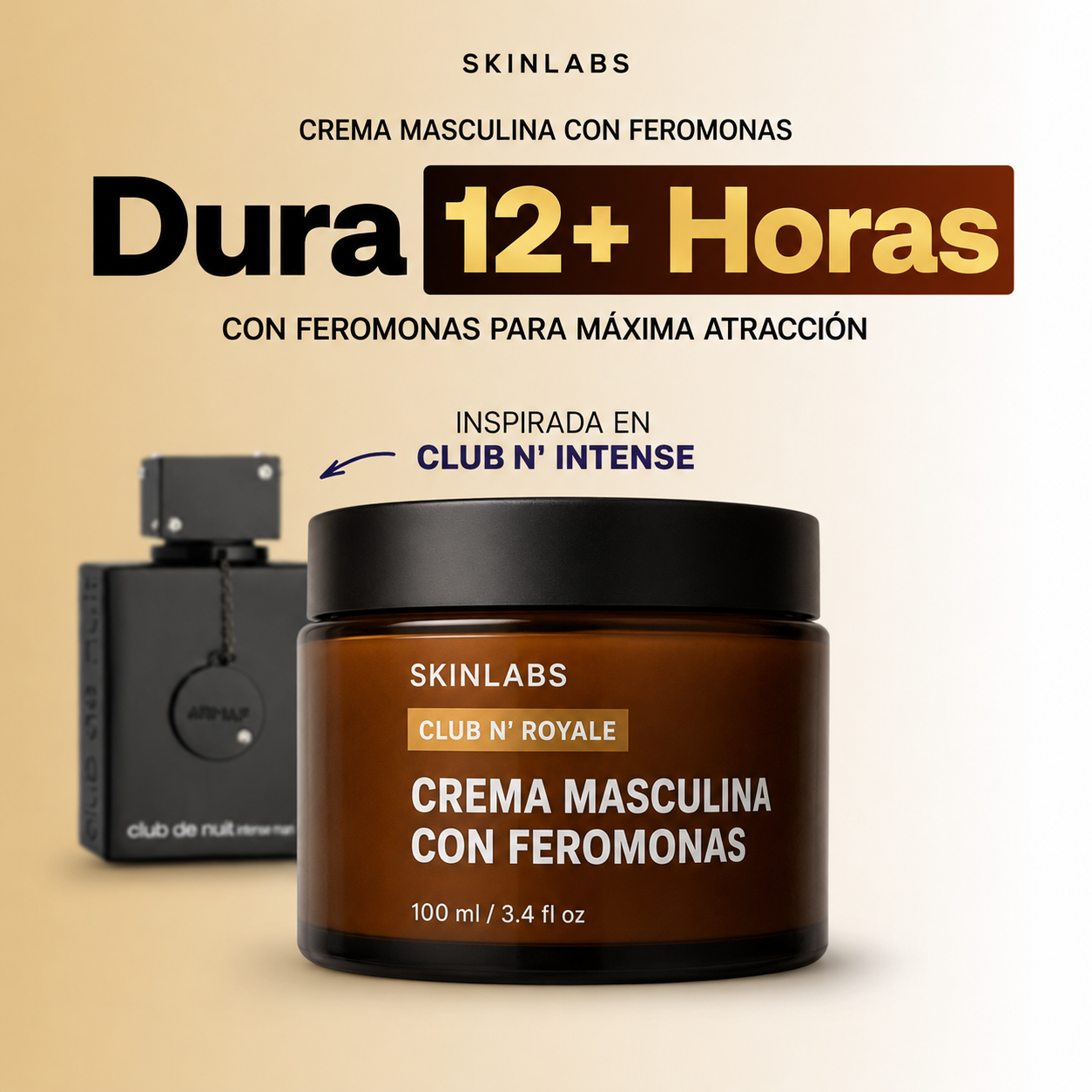 CLUB N' ROYALE | Crema masculina con feromonas