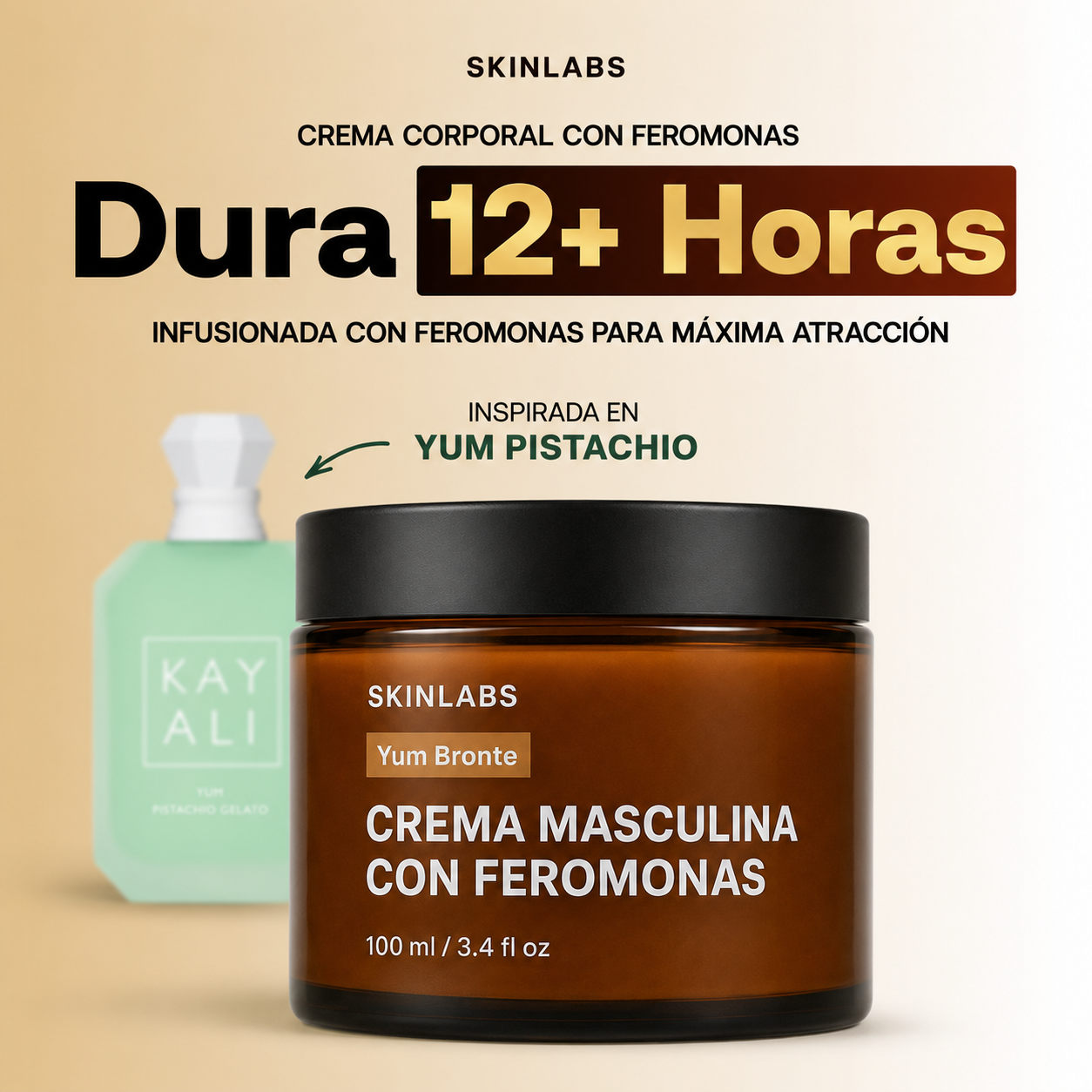 YUM BRONTE | Crema masculina con feromonas